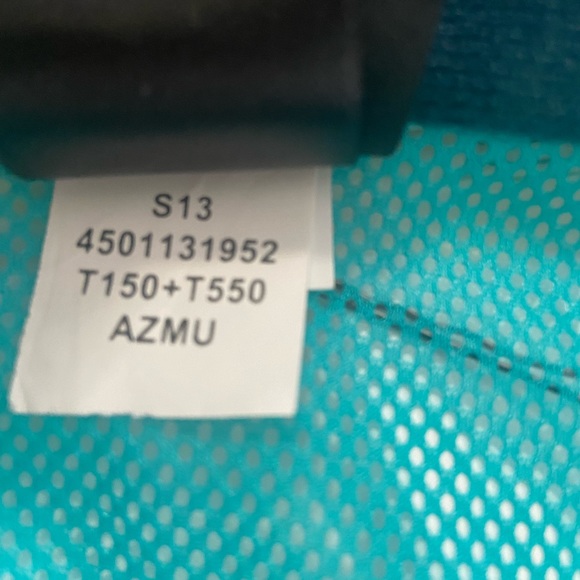 The North Face Printed Antora Raincoat Jacket Neon Green and Teal Rare NWOT - Picture 6 of 7